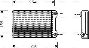 Ava Quality Cooling FTA6242 - Siltummainis, Salona apsilde www.autospares.lv