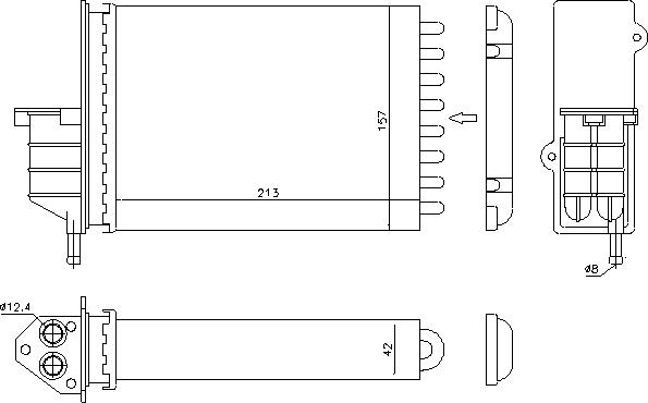 Ava Quality Cooling FTA6259 - Siltummainis, Salona apsilde www.autospares.lv