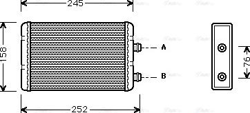 Ava Quality Cooling FTA6220 - Siltummainis, Salona apsilde www.autospares.lv