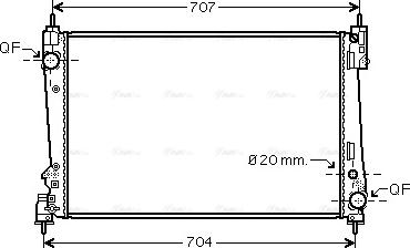 Ava Quality Cooling FTA2312 - Radiators, Motora dzesēšanas sistēma autospares.lv