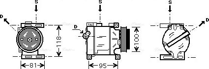 Ava Quality Cooling FTAK090 - Kompresors, Gaisa kond. sistēma www.autospares.lv