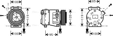 Ava Quality Cooling FTAK050 - Kompresors, Gaisa kond. sistēma www.autospares.lv