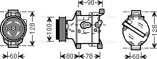 Ava Quality Cooling FTAK103 - Kompresors, Gaisa kond. sistēma www.autospares.lv