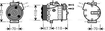 Ava Quality Cooling FTAK384 - Kompresors, Gaisa kond. sistēma www.autospares.lv