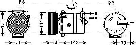 Ava Quality Cooling FTAK383 - Kompresors, Gaisa kond. sistēma www.autospares.lv