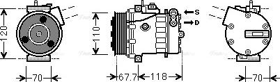 Ava Quality Cooling FT K384 - Kompresors, Gaisa kond. sistēma www.autospares.lv