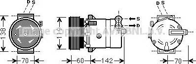 Ava Quality Cooling FT K383 - Kompresors, Gaisa kond. sistēma autospares.lv