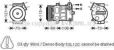 Ava Quality Cooling FT K332 - Kompresors, Gaisa kond. sistēma autospares.lv