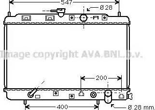 Ava Quality Cooling HD 2051 - Radiator, engine cooling www.autospares.lv