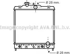 Ava Quality Cooling HD 2069 - Радиатор, охлаждение двигателя www.autospares.lv