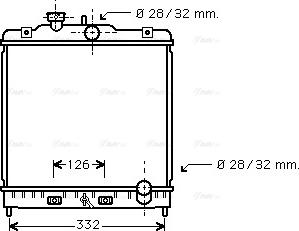 Ava Quality Cooling HD 2121 - Радиатор, охлаждение двигателя www.autospares.lv