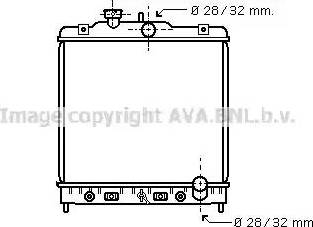 Ava Quality Cooling HD 2123 - Радиатор, охлаждение двигателя www.autospares.lv