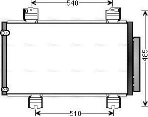 Ava Quality Cooling HDA5236D - Kondensators, Gaisa kond. sistēma www.autospares.lv