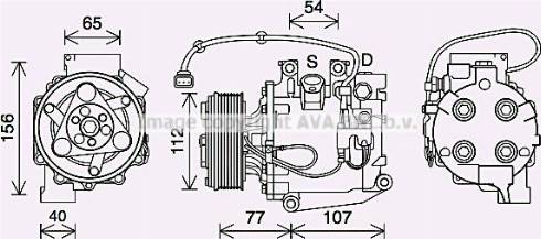 Ava Quality Cooling HDK311 - Kompresors, Gaisa kond. sistēma www.autospares.lv