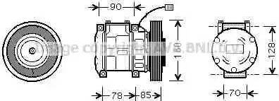 Ava Quality Cooling HD K019 - Kompresors, Gaisa kond. sistēma www.autospares.lv