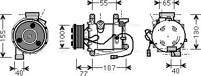 Ava Quality Cooling HD K232 - Kompresors, Gaisa kond. sistēma www.autospares.lv