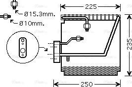 Ava Quality Cooling HD V198 - Iztvaikotājs, Gaisa kondicionēšanas sistēma www.autospares.lv