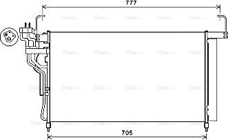 Ava Quality Cooling HY5347D - Kondensators, Gaisa kond. sistēma www.autospares.lv