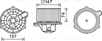 Ava Quality Cooling HY8427 - Salona ventilators www.autospares.lv