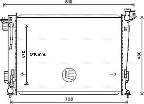 Ava Quality Cooling HY2372 - Radiators, Motora dzesēšanas sistēma www.autospares.lv