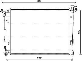 Ava Quality Cooling HY2285 - Radiators, Motora dzesēšanas sistēma www.autospares.lv