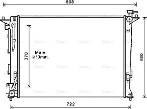 Ava Quality Cooling HY2283 - Radiators, Motora dzesēšanas sistēma www.autospares.lv