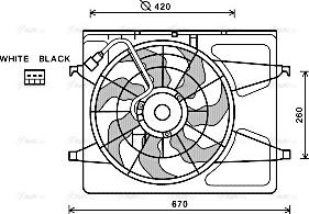 Ava Quality Cooling HY 7530 - Ventilators, Motora dzesēšanas sistēma www.autospares.lv