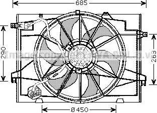 Ava Quality Cooling HY 7520 - Ventilators, Motora dzesēšanas sistēma www.autospares.lv