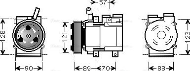 Ava Quality Cooling HYAK257 - Kompresors, Gaisa kond. sistēma www.autospares.lv