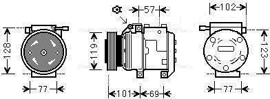 Ava Quality Cooling HYAK222 - Kompresors, Gaisa kond. sistēma www.autospares.lv