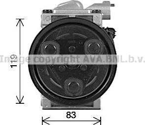 Ava Quality Cooling MSK736 - Kompresors, Gaisa kond. sistēma autospares.lv