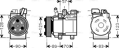 Ava Quality Cooling HYK257 - Kompresors, Gaisa kond. sistēma www.autospares.lv