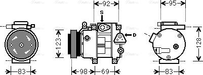 Ava Quality Cooling HY K239 - Kompresors, Gaisa kond. sistēma www.autospares.lv