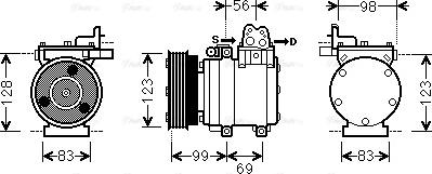 Ava Quality Cooling HYK221 - Kompresors, Gaisa kond. sistēma www.autospares.lv