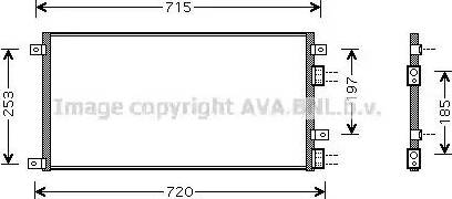 Ava Quality Cooling IV 5058 - Kondensators, Gaisa kond. sistēma www.autospares.lv