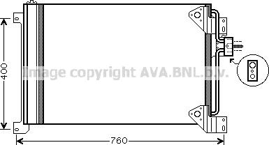 Ava Quality Cooling IV5081 - Kondensators, Gaisa kond. sistēma www.autospares.lv