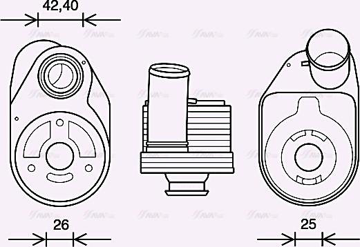 Ava Quality Cooling IV3136 - Eļļas radiators, Motoreļļa www.autospares.lv