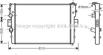 Ava Quality Cooling IV 2087 - Radiators, Motora dzesēšanas sistēma www.autospares.lv