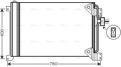 Ava Quality Cooling IVA5081D - Kondensators, Gaisa kond. sistēma www.autospares.lv