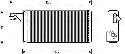 Ava Quality Cooling IVA6019 - Siltummainis, Salona apsilde www.autospares.lv