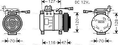 Ava Quality Cooling IVAK077 - Kompresors, Gaisa kond. sistēma www.autospares.lv