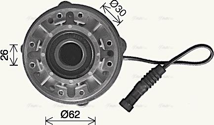 Ava Quality Cooling IVC157 - Sajūgs, Radiatora ventilators www.autospares.lv