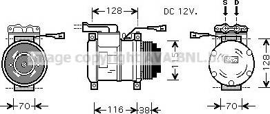 Ava Quality Cooling IVK074 - Kompresors, Gaisa kond. sistēma www.autospares.lv