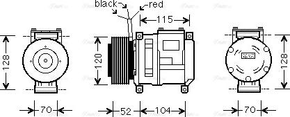 Ava Quality Cooling JDAK002 - Kompresors, Gaisa kond. sistēma www.autospares.lv