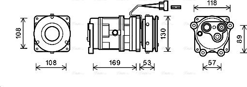 Ava Quality Cooling JDAK019 - Kompresors, Gaisa kond. sistēma www.autospares.lv