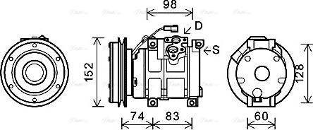 Ava Quality Cooling JDAK018 - Kompresors, Gaisa kond. sistēma www.autospares.lv