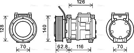 Ava Quality Cooling JDAK026 - Kompresors, Gaisa kond. sistēma www.autospares.lv