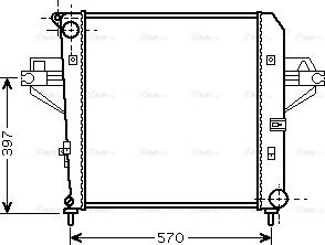 Ava Quality Cooling JE 2046 - Radiators, Motora dzesēšanas sistēma www.autospares.lv