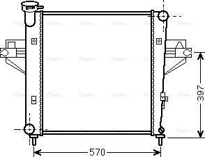 Ava Quality Cooling JE 2042 - Radiators, Motora dzesēšanas sistēma www.autospares.lv