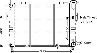 Ava Quality Cooling JE 2037 - Radiators, Motora dzesēšanas sistēma www.autospares.lv